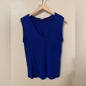 Sugarlips Royal Blue V-Neck Tank Top